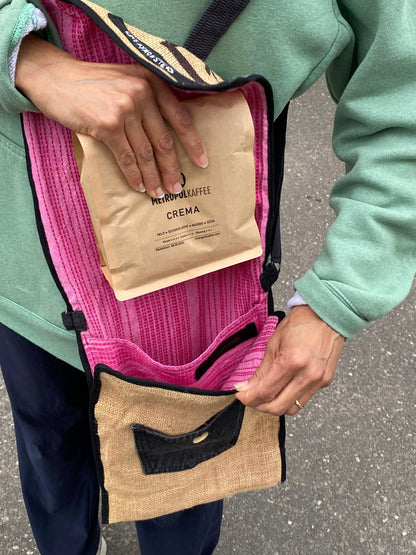 Upcycling Tasche aus Kaffeesäcken – handgemacht | I LOVE MY MONSTERS